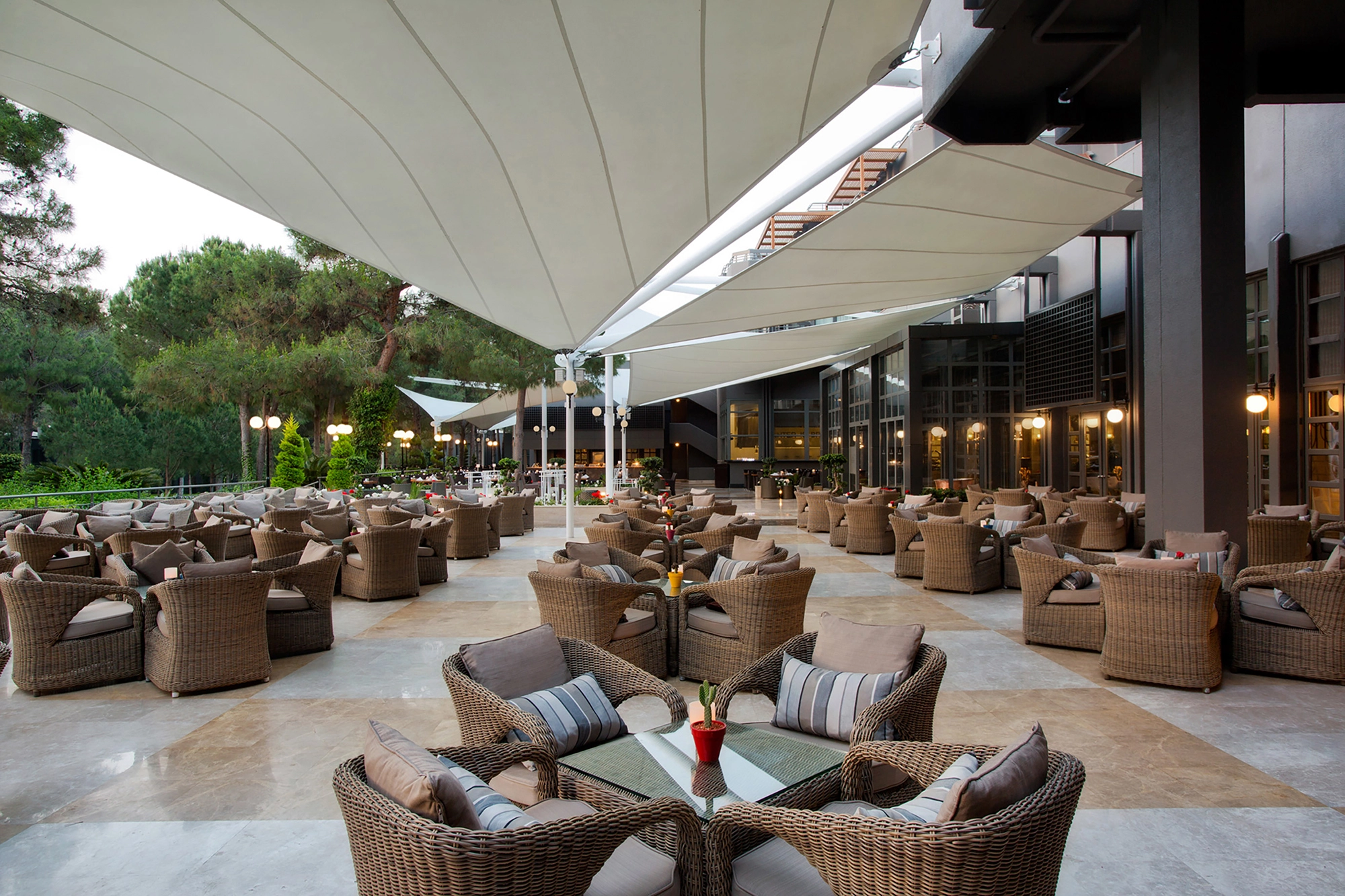 Lobby terrace at Paloma Foresta, Kemer - venue of the 2nd Digital Erasmus Conference